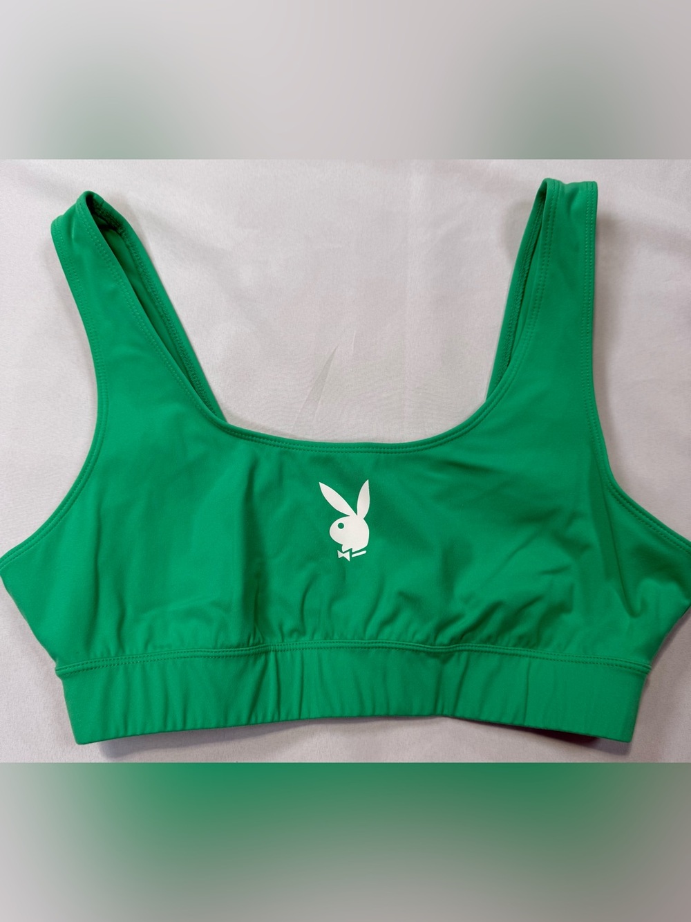 PLAYBOY Green Logo Sports Bralette